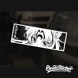 Black lady Sailor Moon Chibiusa JDM anime car stickers decals