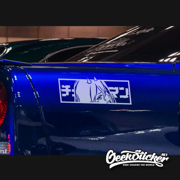 Chain saw man JDM anime car stickers decal