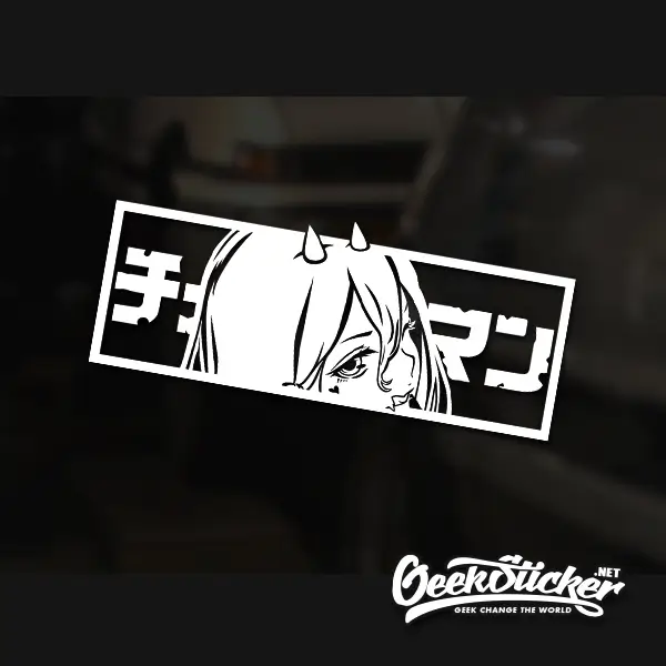 Chain saw man JDM anime car stickers decal