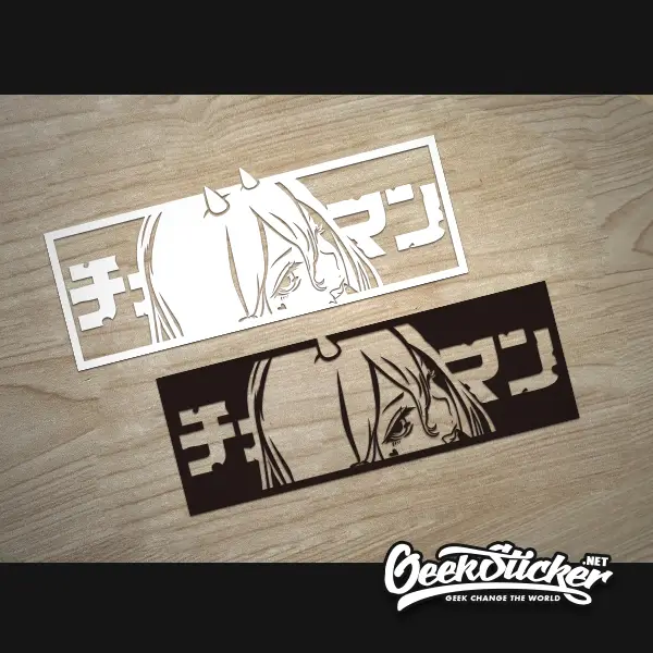 Chain saw man JDM anime car stickers decal