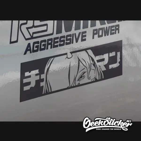 Chain saw man JDM anime car stickers decal