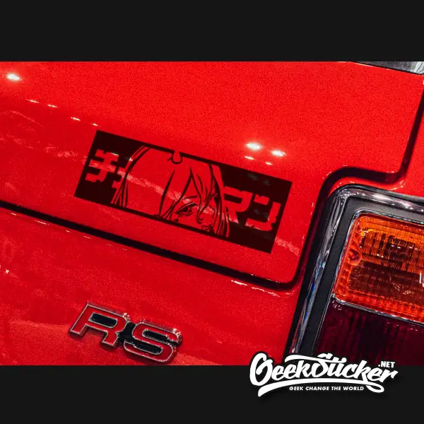 Chain saw man JDM anime car stickers decal