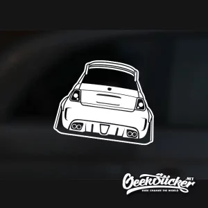 Fiat 500 Abarth Car silhouette Stickers