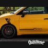 Fiat 500 Line Side Door Stickers