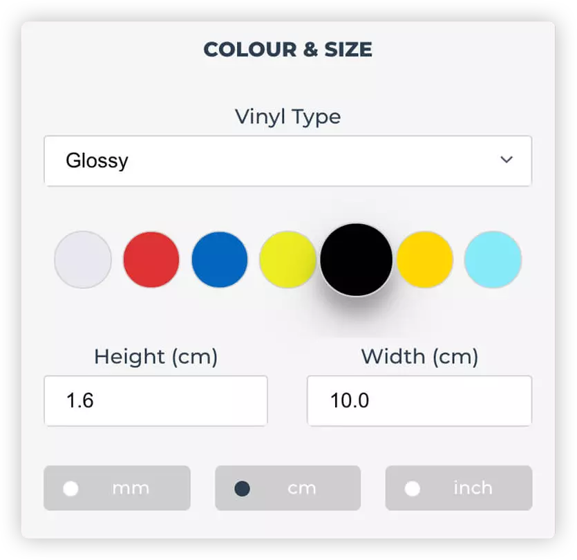 step 2 choose a color you want!