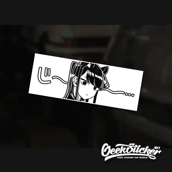 Komi Cat JDM Anime Car Stickers Decal 1