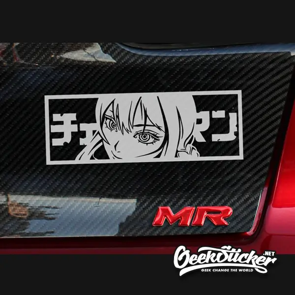 Makima JDM waifu anime car stickers decal 4