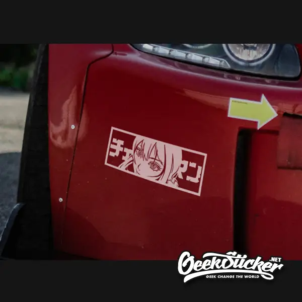 Makima JDM waifu anime car stickers decal 6