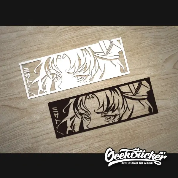 Misato Katsuragi JDM anime car stickers decal