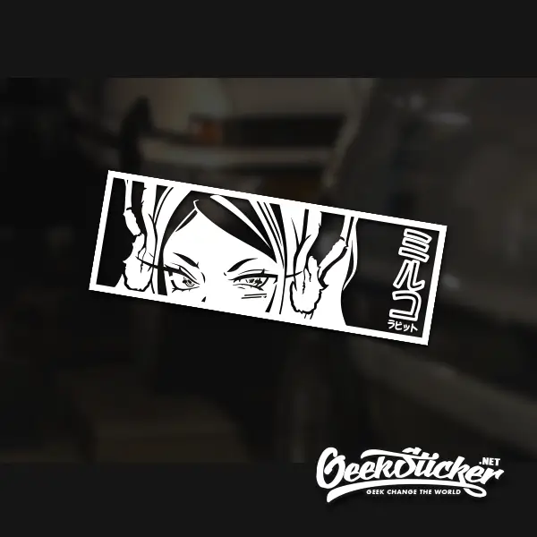 Rabbit Hero Mirko JDM Anime Car Stickers Decal 1